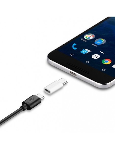 micro USB - USB type C - WHITE